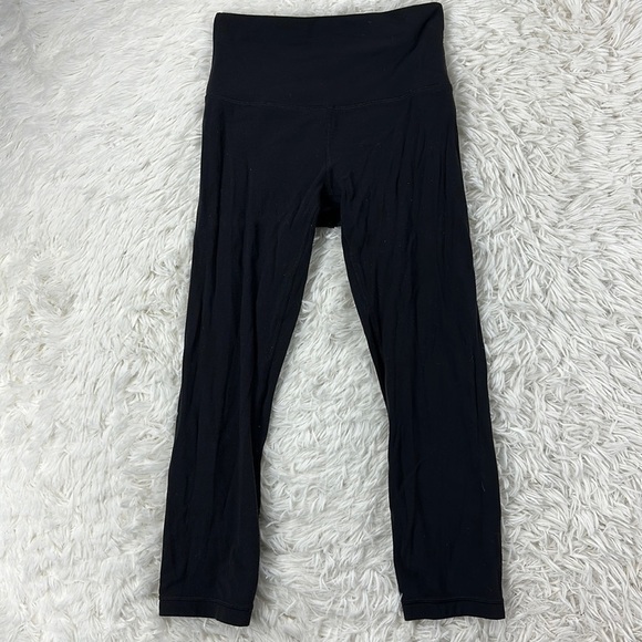 Lululemon Align Crop *21" Black (Third Release) - Picture 1 of 7